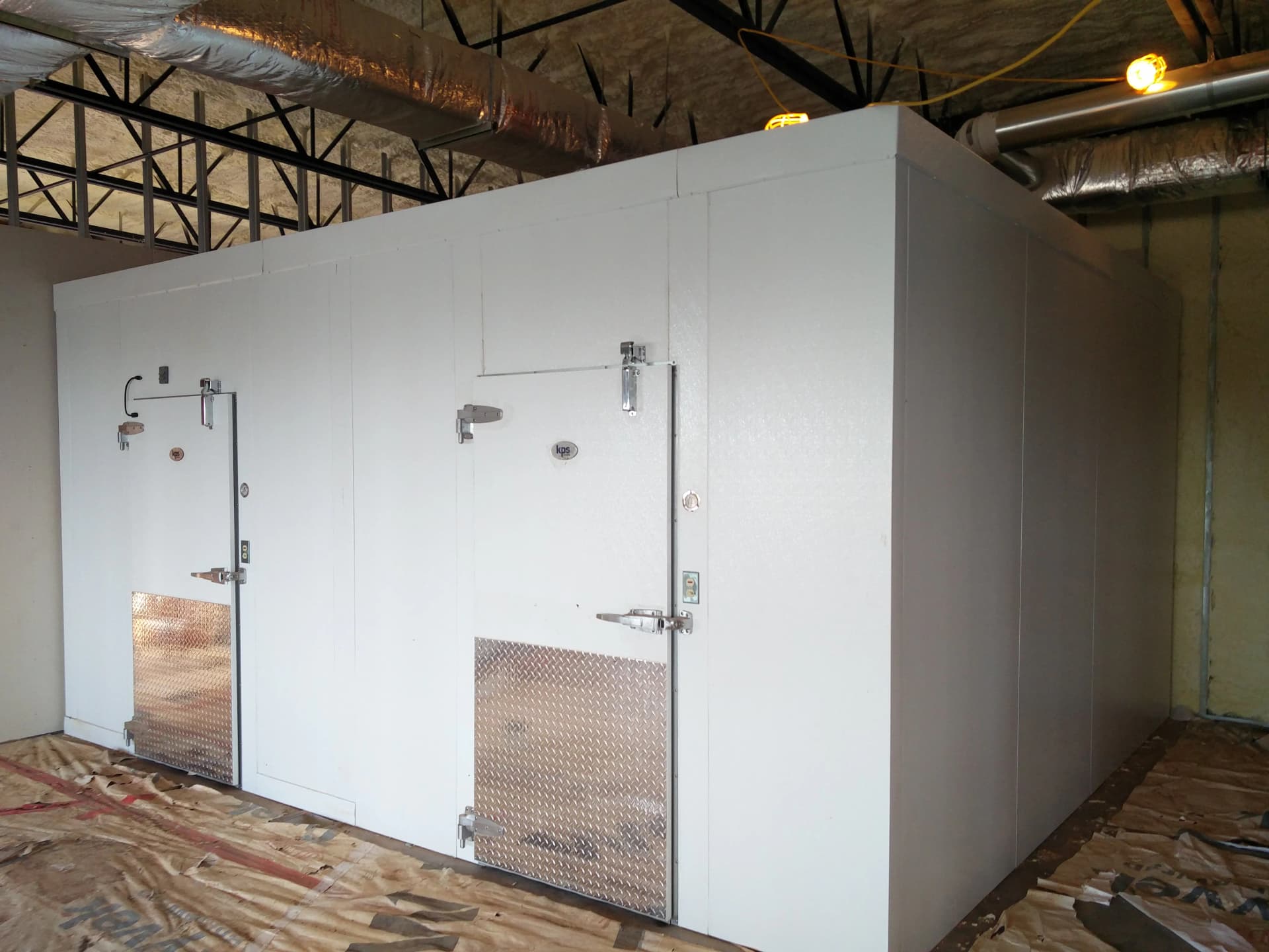 Walk-in cooler installation by JayComp Development